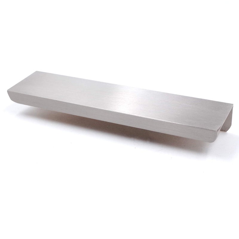 Jetland Cabinets Drawers Edge Pulls - 10-Pack, 5" Overall Length, Brushed Nickel, Concealed Tab Pulls for Kitchen Garage Cabinet Drawers, PW5018BS127L - Image 1